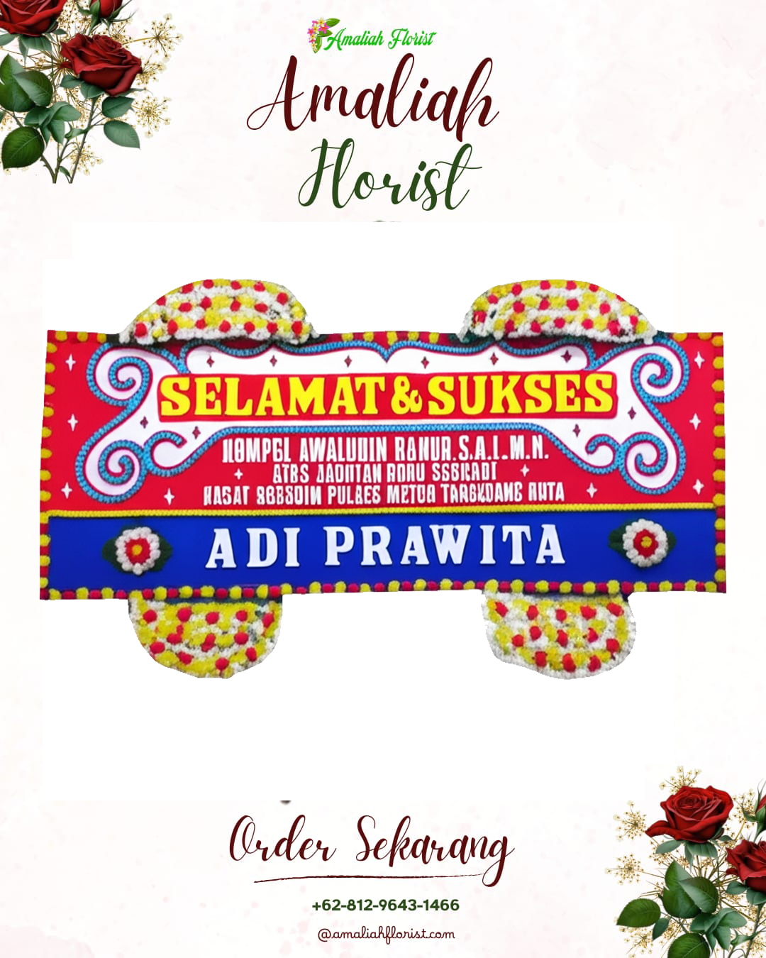Papan Bunga Ucapan Selamat Tlanakan