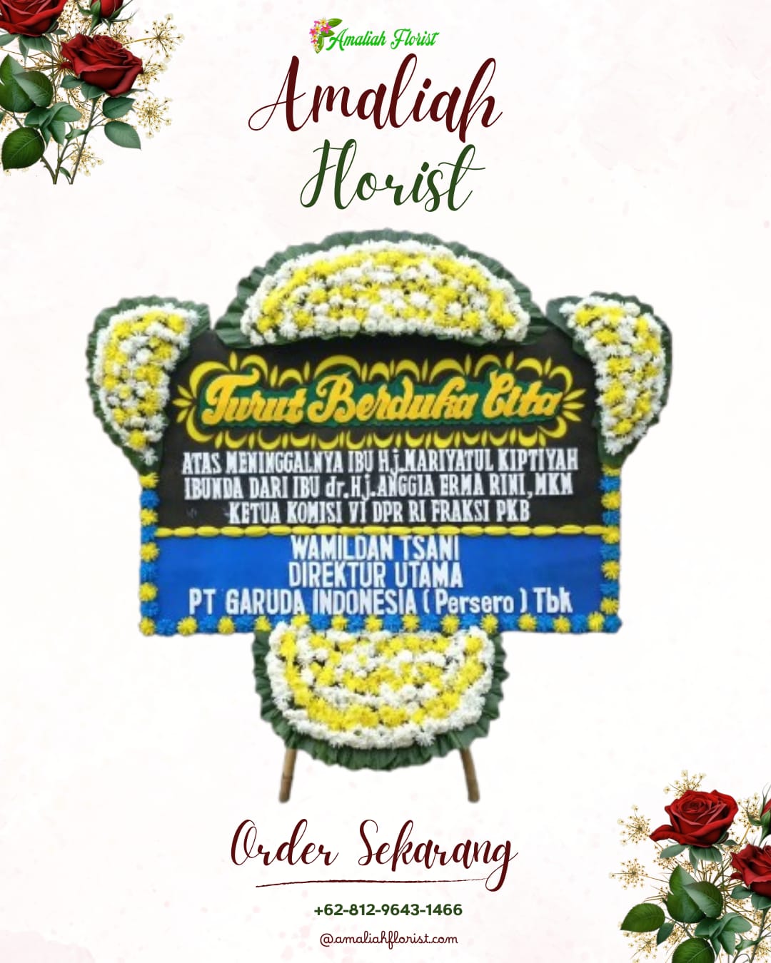 Papan Bunga Duka Tlanakan